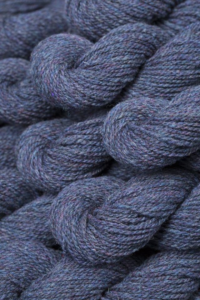 Alice Starmore Hebridean 2 Ply pure new British wool hand knitting Yarn in Storm Petrel colour