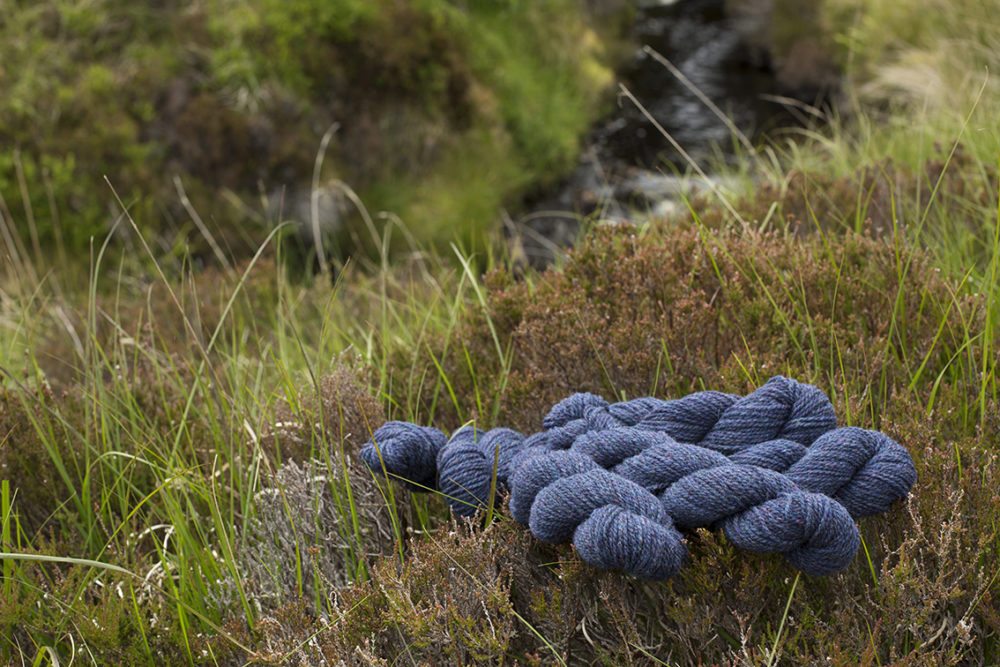 Alice Starmore Hebridean 2 Ply pure new British wool hand knitting Yarn in Storm Petrel colour