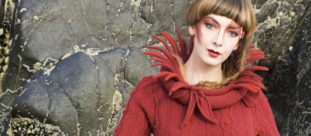 The Sea Anemone costume from the book Glamourie by Alice Starmore