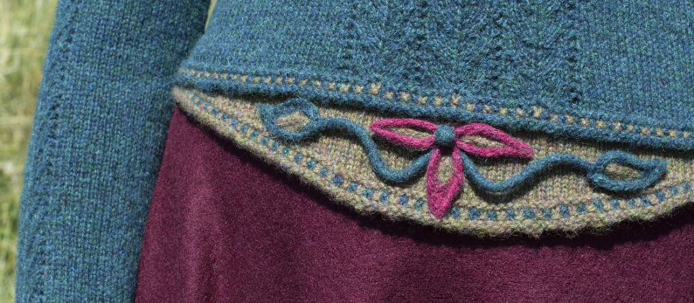 The Lapwing design from the book Glamourie by Alice Starmore