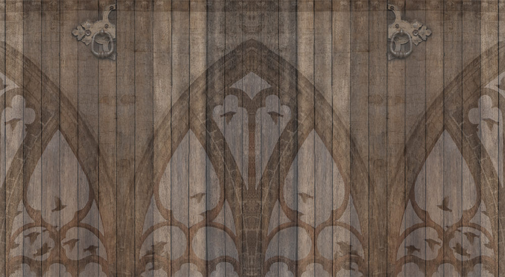 The Cathedral Doors Are Always Open photographic print fabric design by Jade Starmore