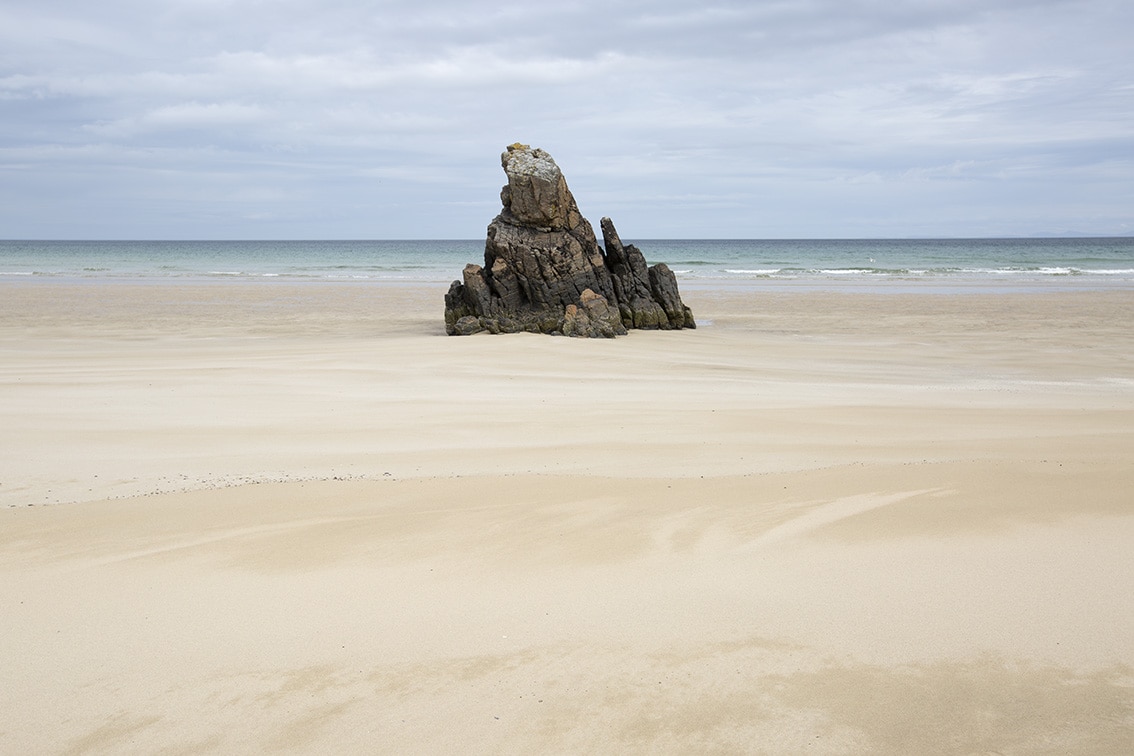 Rock formation on a Lewis beach