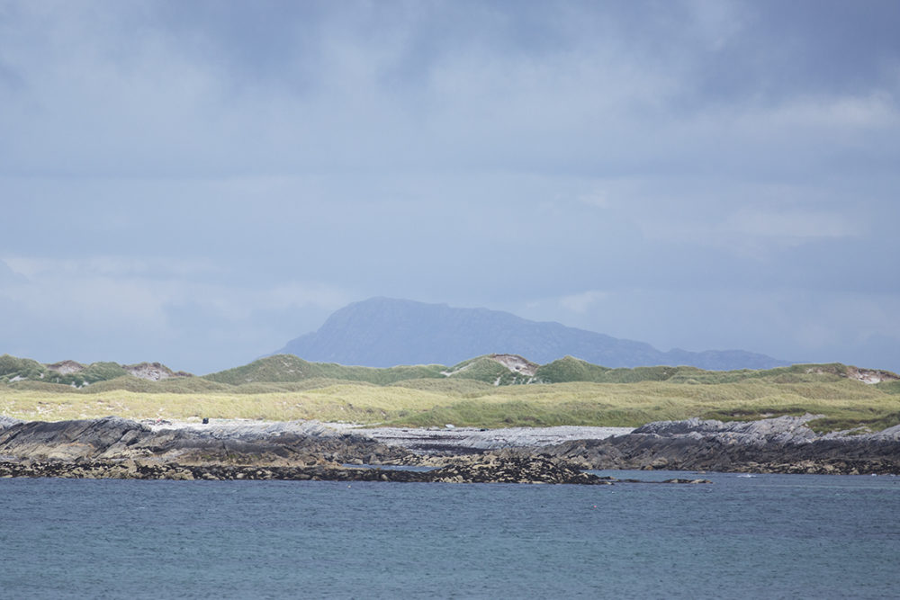 Hebridean landscape from on board the Cuma