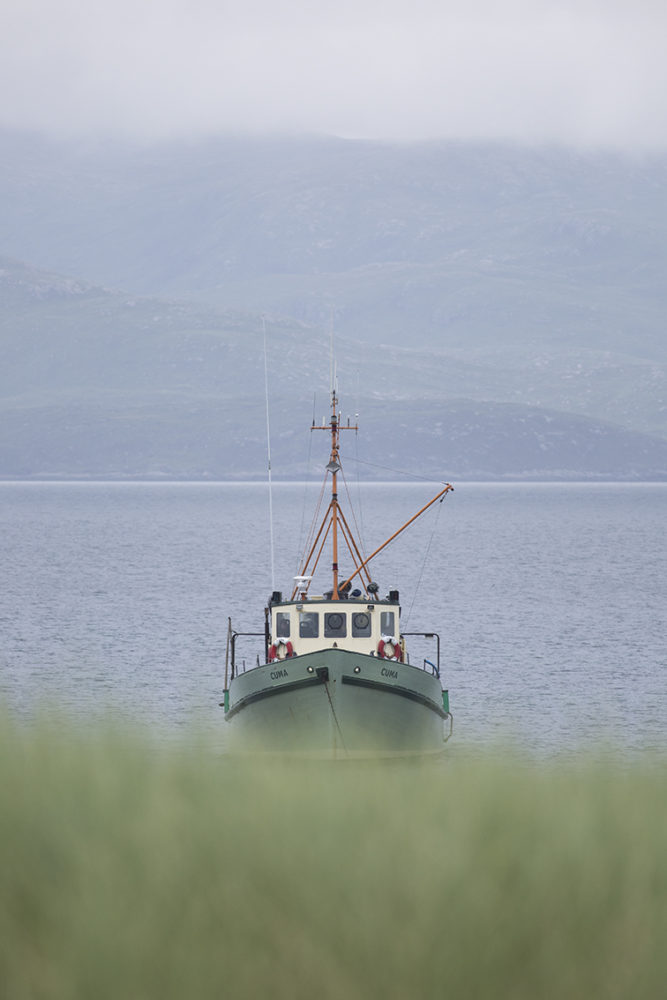 The Cuma anchored off Taransay