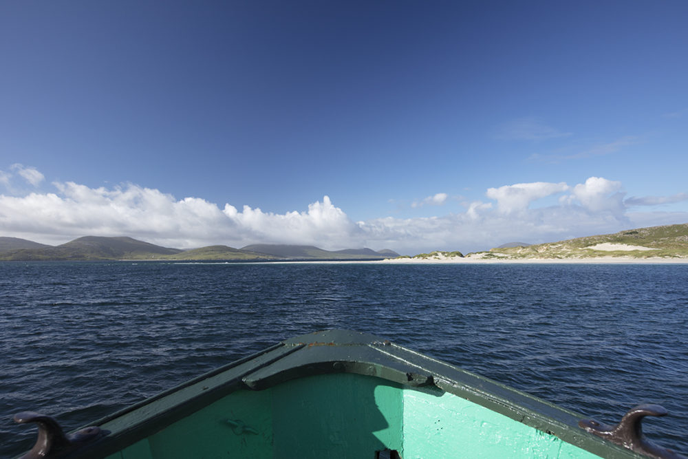 Leaving Taransay on a sunny morning