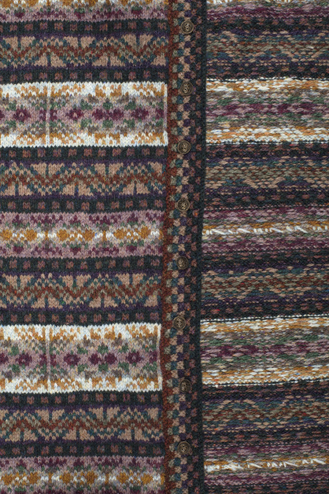 Rona patterncard knitwear design by Alice Starmore in pure wool Hebridean 2 Ply hand knitting yarn