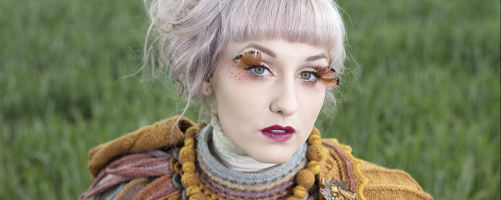 Layers of hand knitwear and felting in Hebridean 2 Ply from the book Glamourie by Alice Starmore
