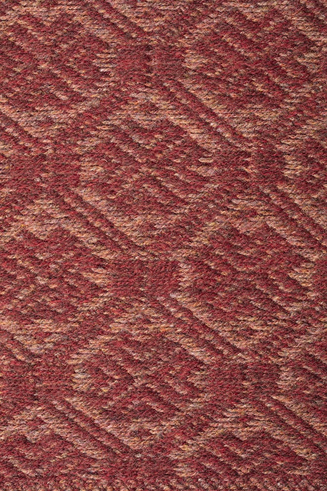Detail of the Elizabeth Of York knitwear design from Tudor Roses by Alice Starmore in pure wool Hebridean 2 Ply hand knitting yarn