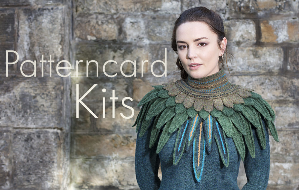Lapwing Collar patterncard knitwear design by Alice