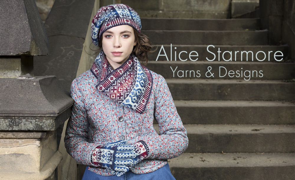 Diamond Jubilee Patterncard Kit hand knitwear design by Alice Starmore