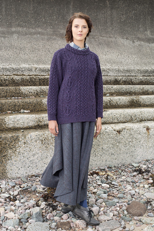 Mystic patterncard knitwear design by Alice Starmore in pure wool Hebridean 3 Ply hand knitting yarn