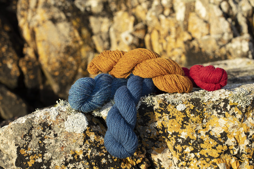 Capillifolium Hat Set patterncard knitwear design by Alice Starmore in pure wool Hebridean 2 Ply hand knitting yarn