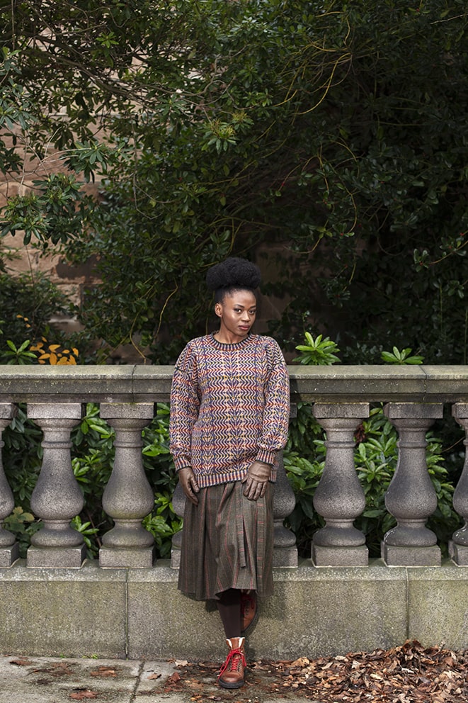 Selkie Pullover patterncard knitwear design by Alice Starmore in pure wool Hebridean 2 Ply hand knitting yarn