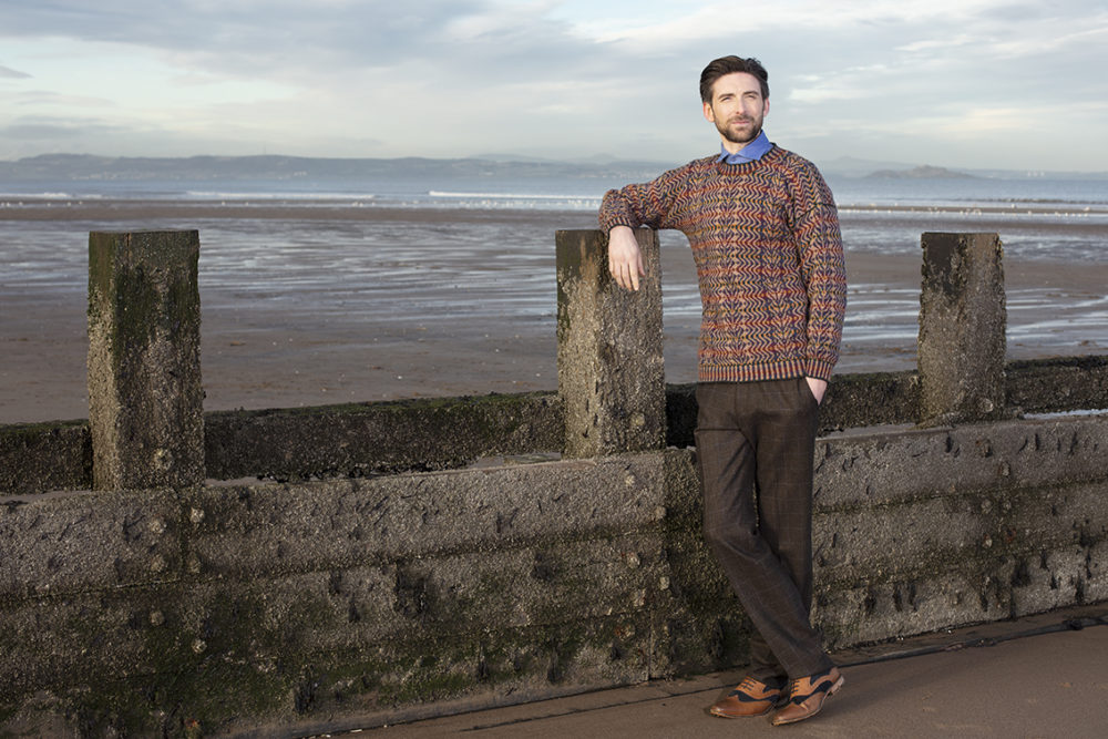 Selkie Pullover patterncard knitwear design by Alice Starmore in pure wool Hebridean 2 Ply hand knitting yarn