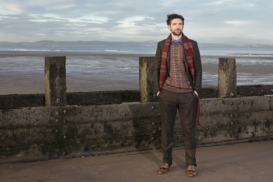 Selkie Pullover patterncard knitwear design by Alice Starmore in pure wool Hebridean 2 Ply hand knitting yarn