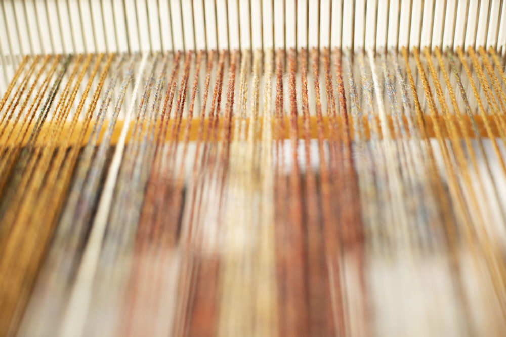 Hebridean Yarn on the loom
