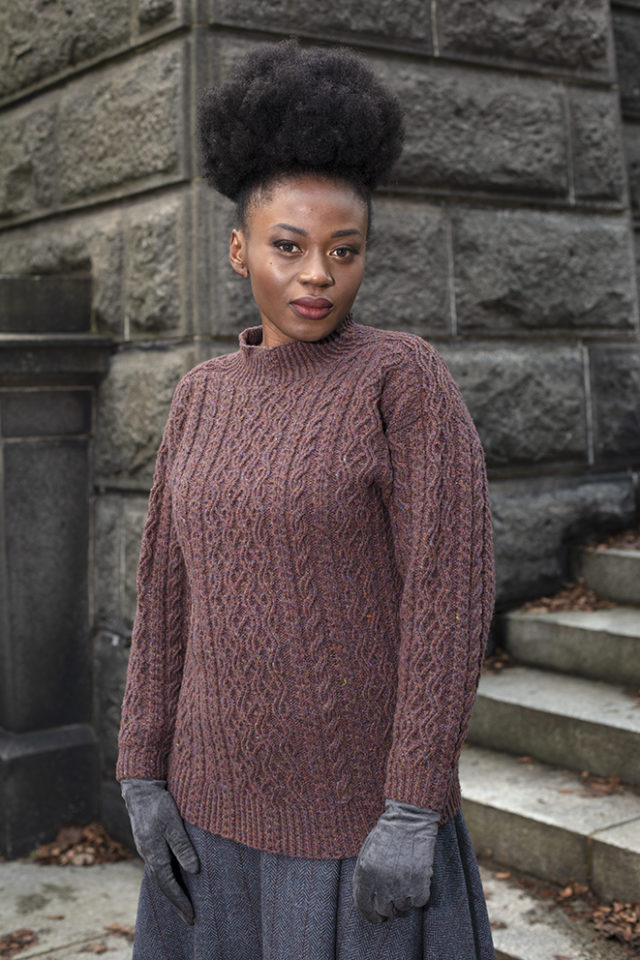Irish Moss hand knitwear design from the book Aran Knitting by Alice Starmore