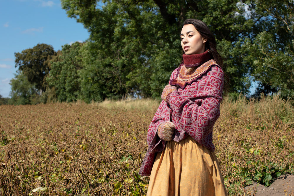 Elizabethan Wrap hand knitwear design from the book A Collector's Item by Jade Starmore
