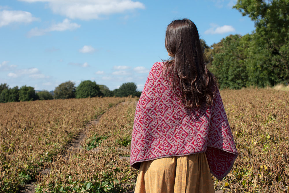 Elizabethan Wrap hand knitwear design from the book A Collector's Item by Jade Starmore