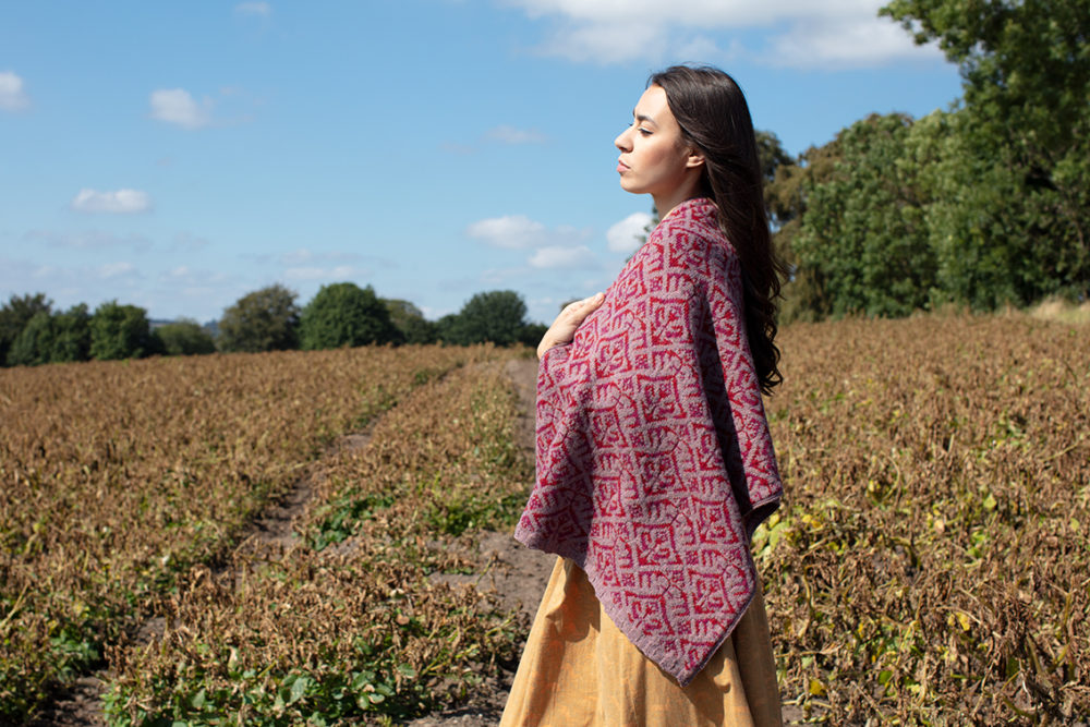 Elizabethan Wrap hand knitwear design from the book A Collector's Item by Jade Starmore