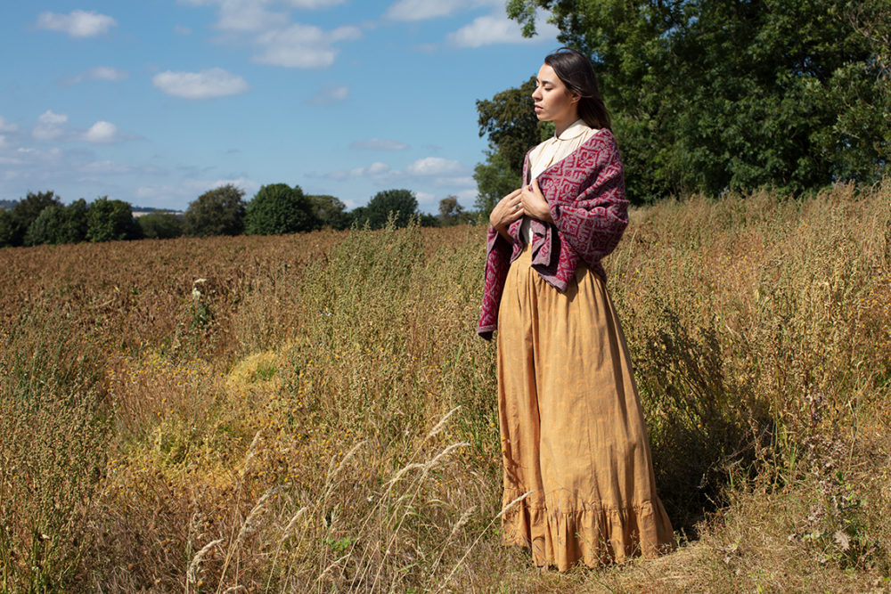 Elizabethan Wrap hand knitwear design from the book A Collector's Item by Jade Starmore