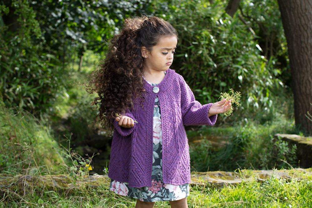 Secret Garden hand knitwear design from the book The Children's Collection by Alice Starmore