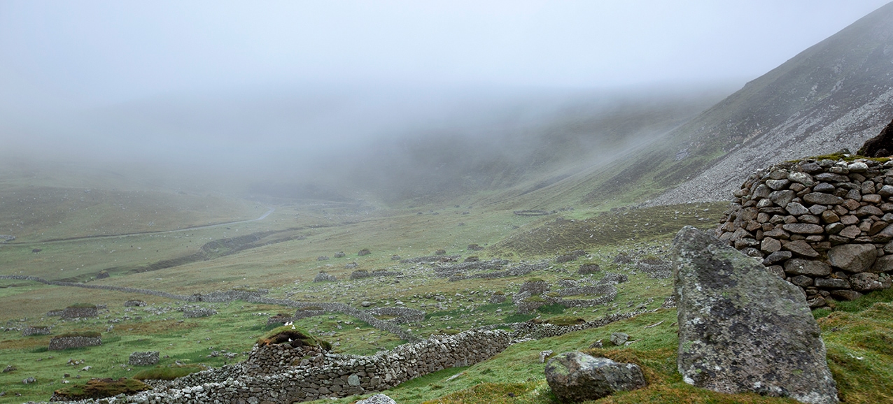 St Kilda Village in the mist