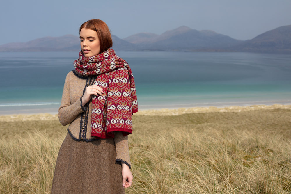 Elizabeth Woodville and Lady Mary hand knitwear designs from the book Tudor Roses by Alice Starmore
