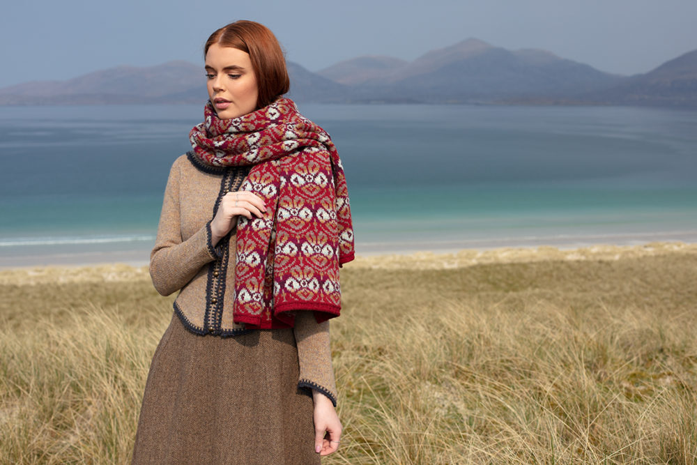 Elizabeth Woodville and Lady Mary hand knitwear designs from the book Tudor Roses by Alice Starmore