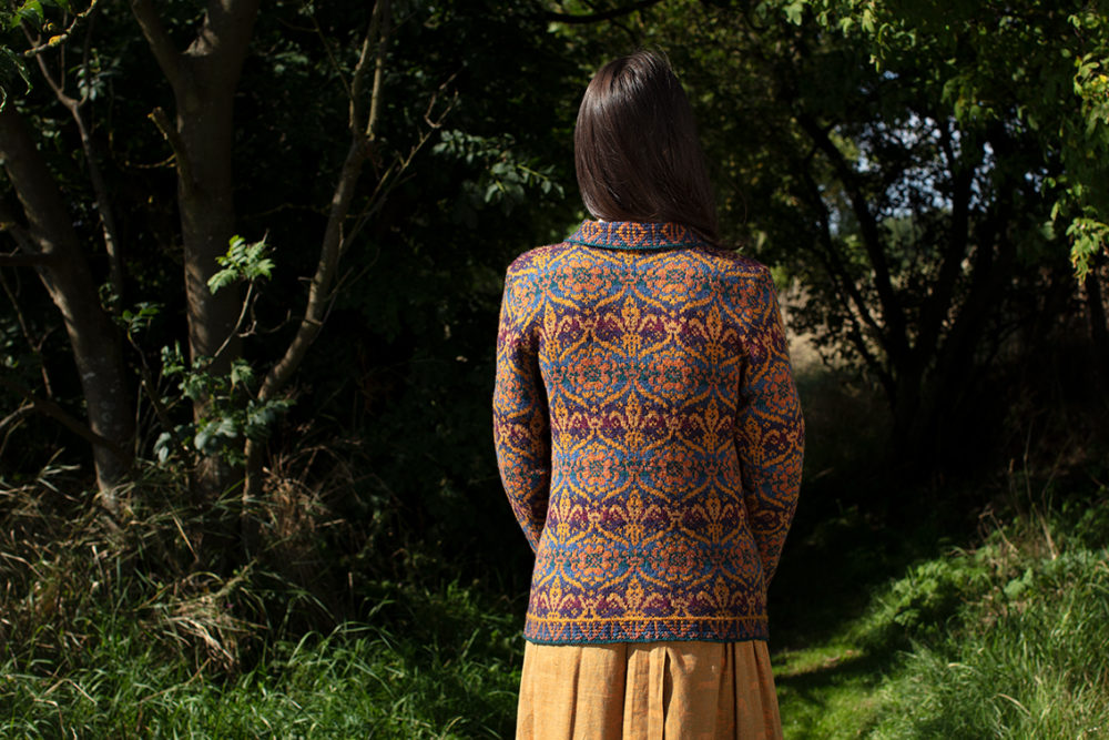 Mary Tudor hand knitwear design from the book Tudor Roses by Alice Starmore