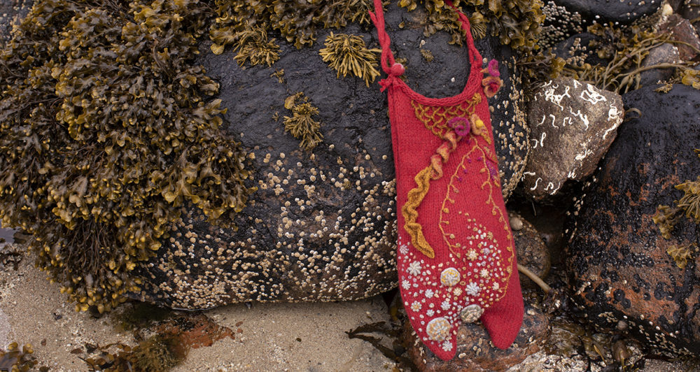 The Mermaid's Purse hand knitwear design by Alice Starmore
