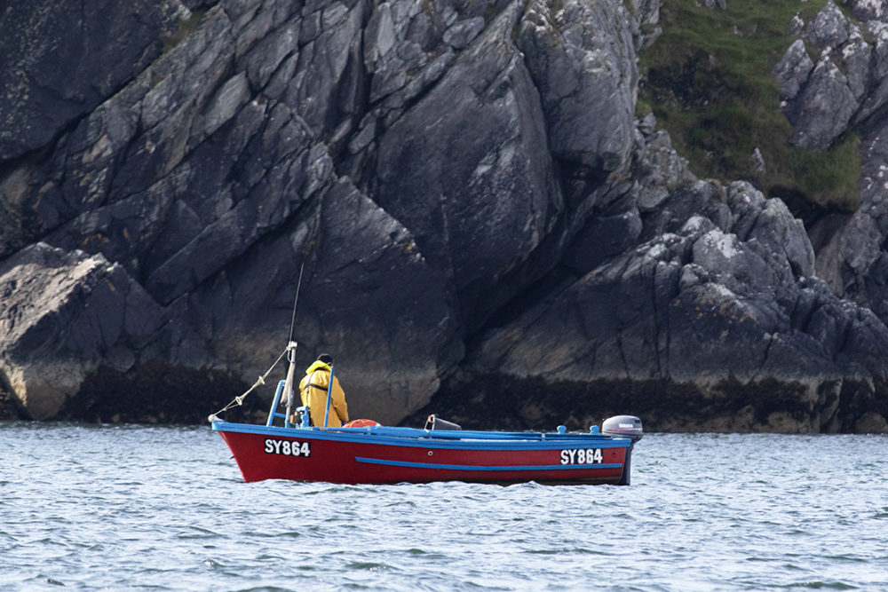 Small fishing boat off the Isle of Lewis