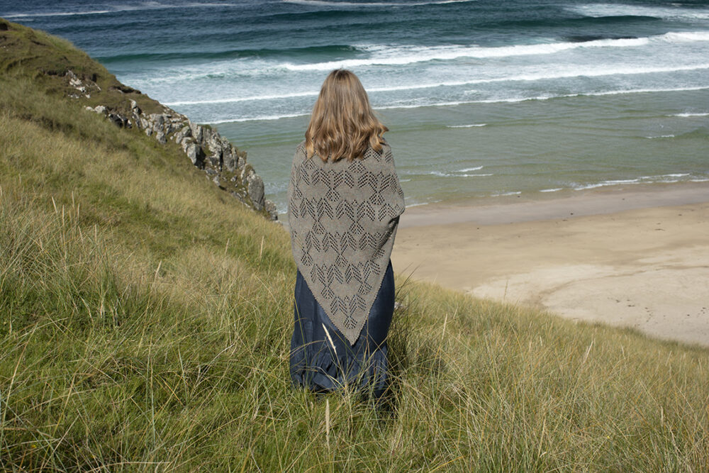 Sulaire patterncard kit design by Alice Starmore in Hebridean 2 Ply yarn