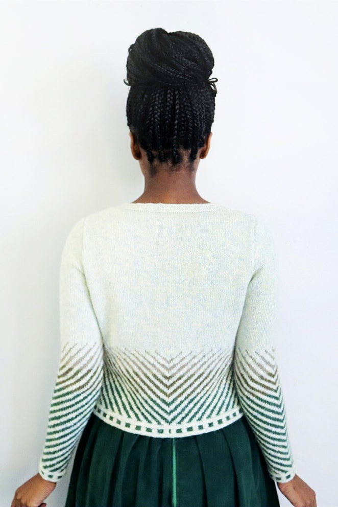 Traigh design by Jade Starmore, knitted by Constance Caddell