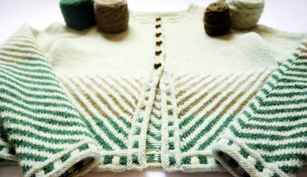 Traigh design by Jade Starmore, knitted by Constance Caddell