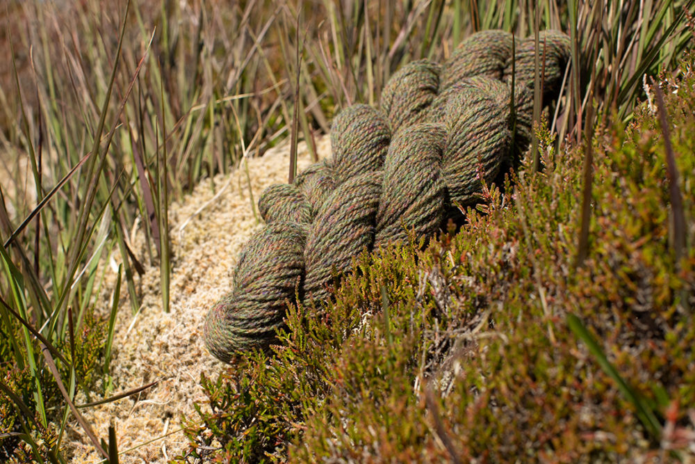 Alice Starmore 2 Ply Hebridean hand knitting yarn in Machair