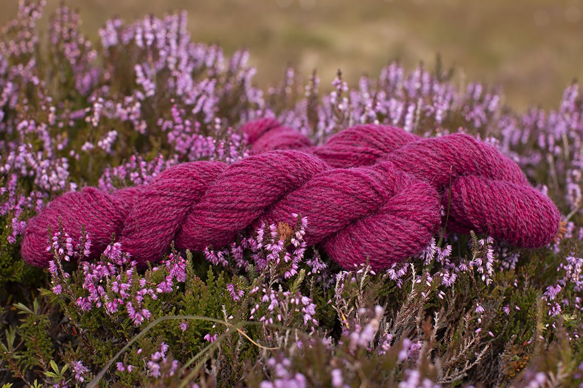 Alice Starmore 2 Ply Hebridean hand knitting yarn in Clover