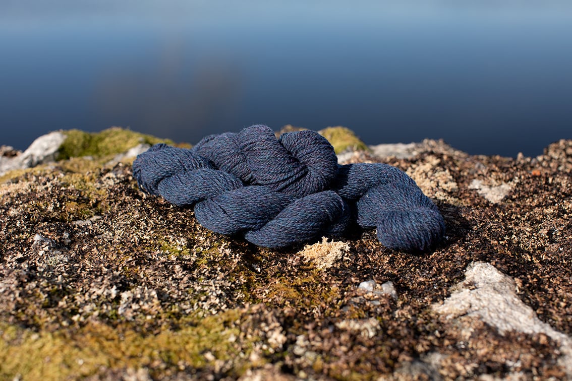 Alice Starmore 2 Ply Hebridean hand knitting yarn in Storm Petrel