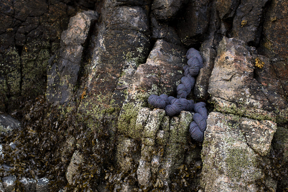 Alice Starmore 2 Ply Hebridean hand knitting yarn in Selkie