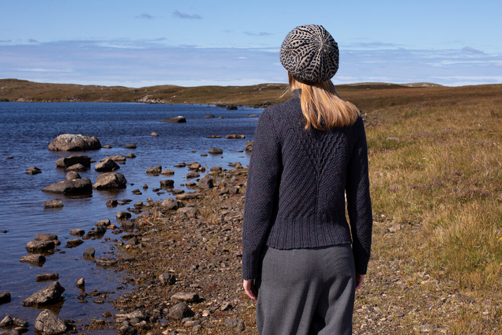 Staran patterncard kit design by Alice Starmore in Hebridean 3 Ply yarn