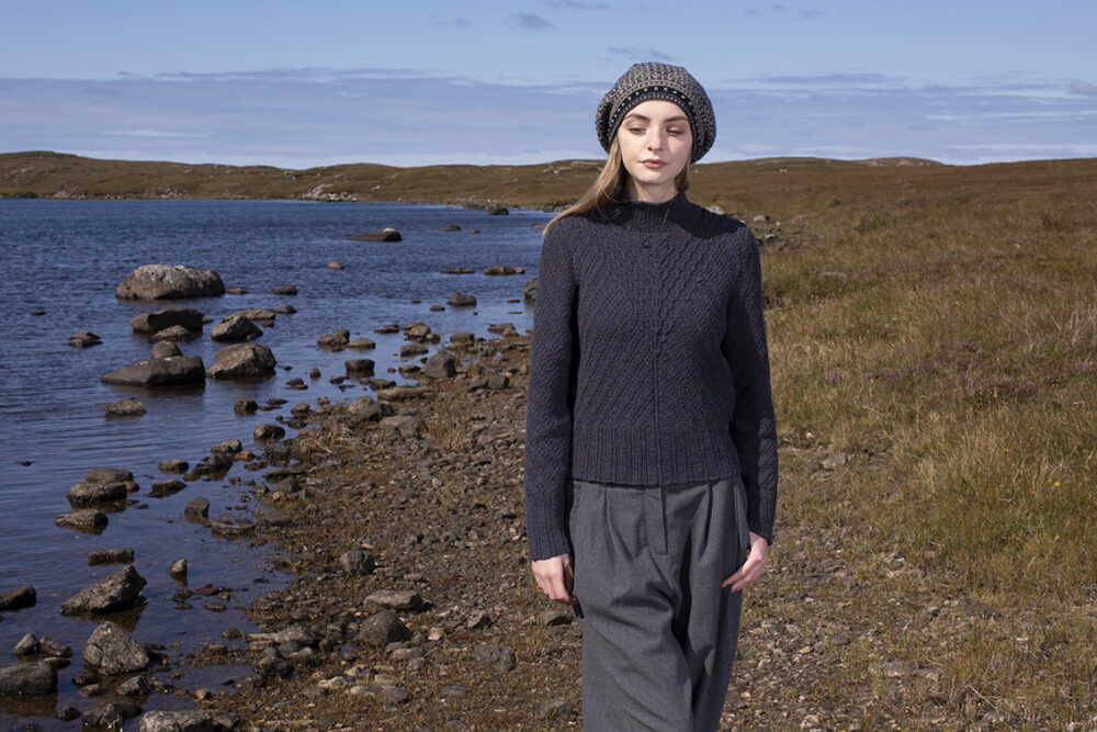 Staran patterncard kit design by Alice Starmore in Hebridean 3 Ply yarn