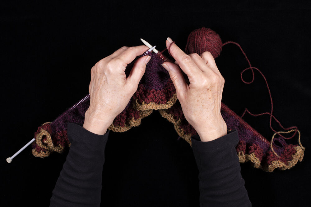 Briodag patterncard kit design by Alice Starmore in Hebridean 2 Ply yarn