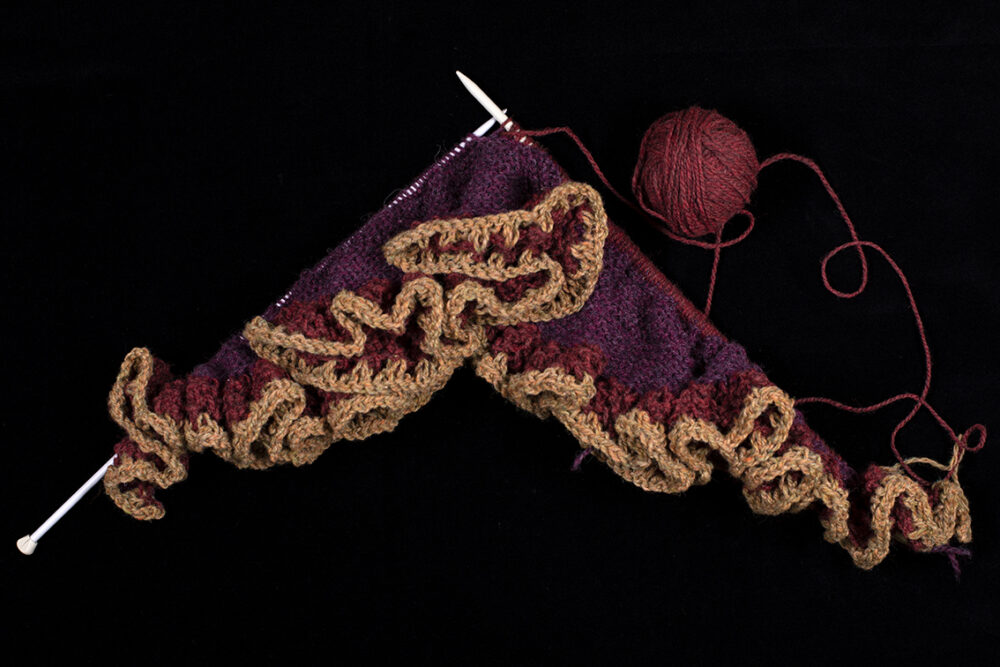 Briodag patterncard kit design by Alice Starmore in Hebridean 2 Ply yarn