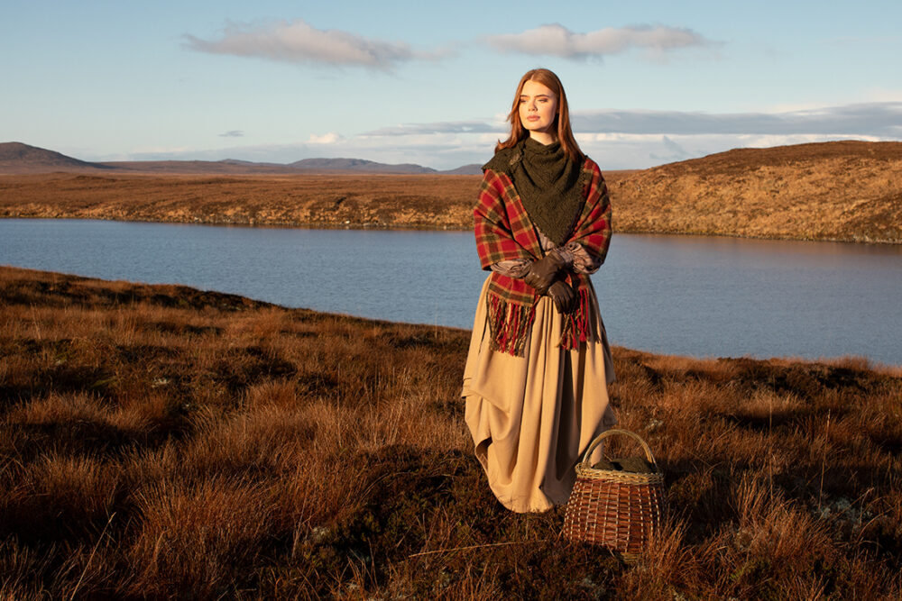 Cluaran patterncard kit design by Alice Starmore in Hebridean 2 Ply yarn
