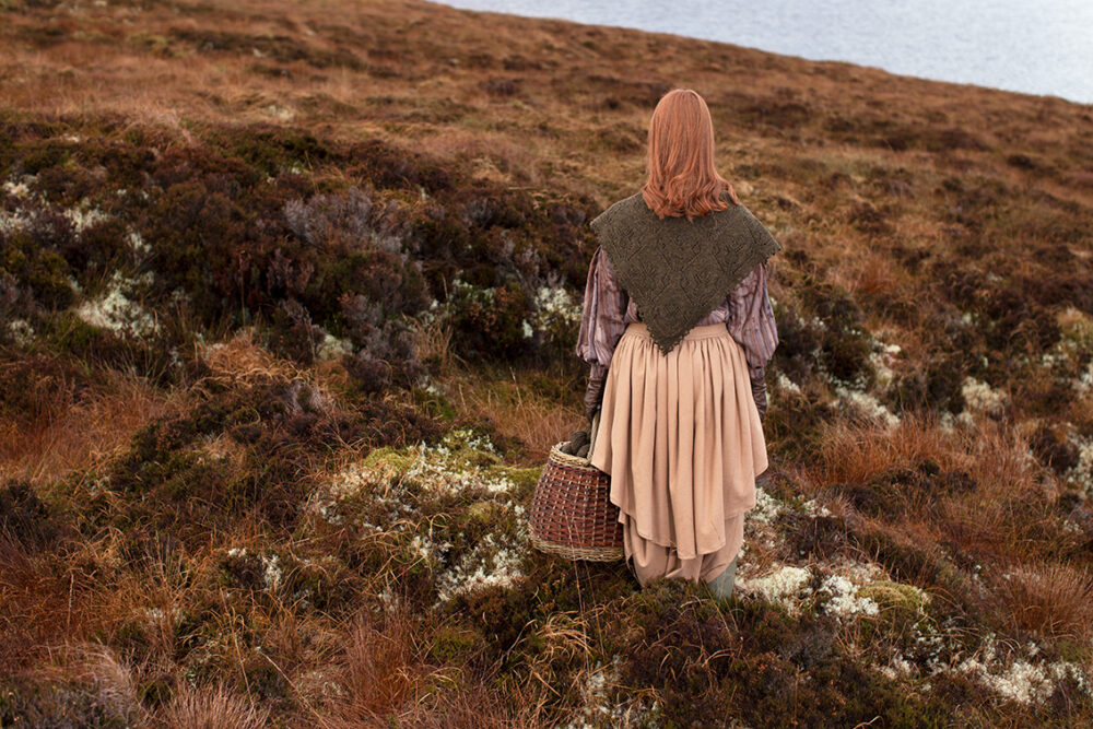 Cluaran patterncard kit design by Alice Starmore in Hebridean 2 Ply yarn