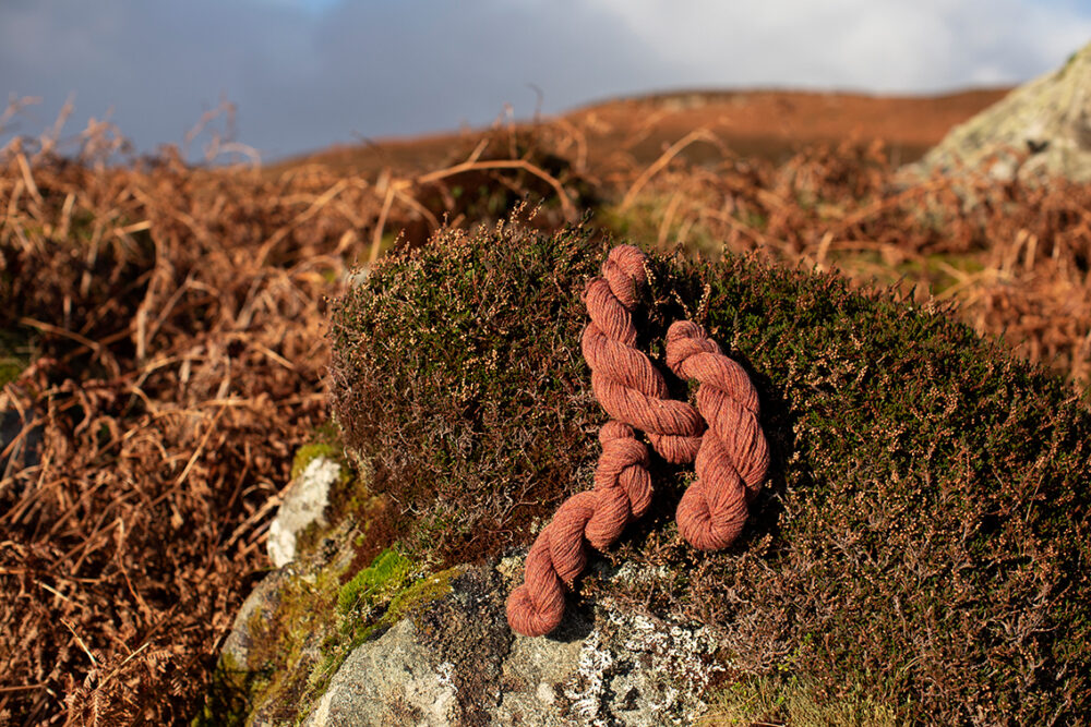 Alice Starmore 2 Ply Hebridean hand knitting yarn in Mountain Hare