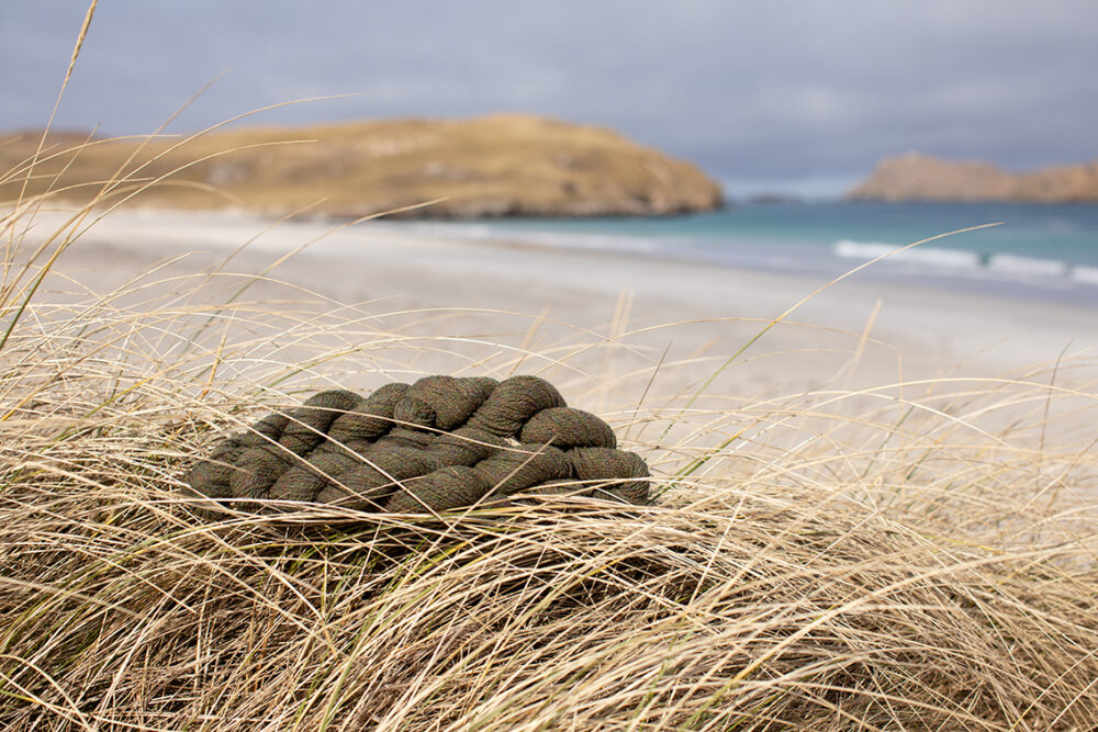 Alice Starmore 2 Ply Hebridean hand knitting yarn in Machair