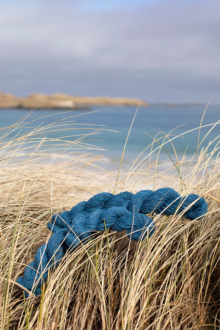 Alice Starmore 2 Ply Hebridean hand knitting yarn in Summer Tide