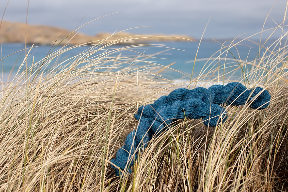 Alice Starmore 2 Ply Hebridean hand knitting yarn in Summer Tide