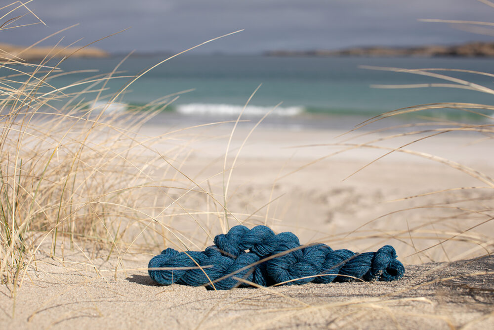 Alice Starmore 2 Ply Hebridean hand knitting yarn in Summer Tide